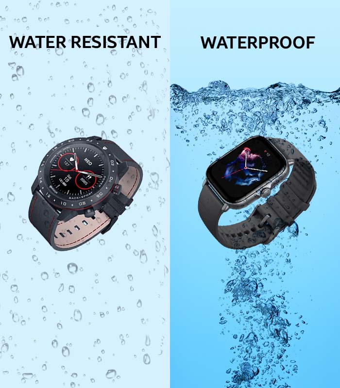 What is the Difference Between Waterproof and Water resistant on Smart Watch?